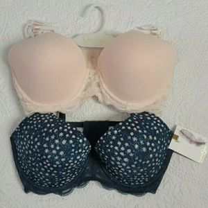2 NWT  36 C JESSICA SIMPSON BRAS